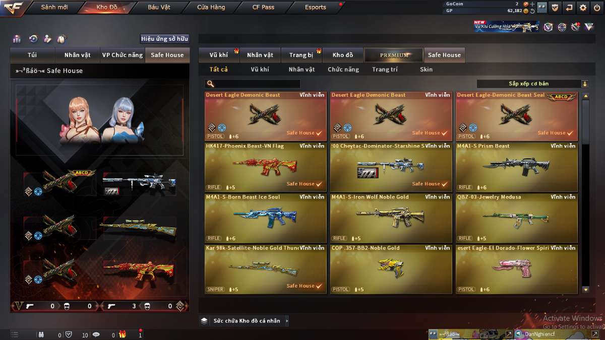 shop acc cf uy tin gia re